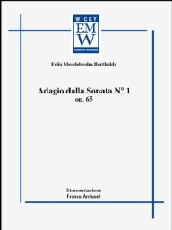 Partitur und Stimmen Blasorch. Adagio Dalla Sonata N. 1 Op. 65
