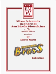 Partitur und Stimmen Quintetto di ottoni Missa Solemnis