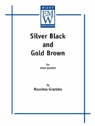 Score and Parts Ensemble di legni Silver Black  and  Gold Brown