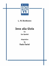 Score and Parts Saxophone Quartet Inno alla Gioia (Hymn to Joy)
