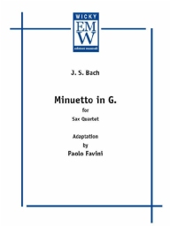 Partitur und Stimmen Saxophon Quartett Minuetto in G 