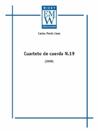 Score and Parts String Quartet Cuarteto de  Cuerda n. 19
