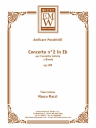 Partitur und Stimmen Solista e banda Concerto n° 2 in Mib Op. 198