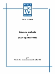 Partitura e Parti Clarinetto Cadenza, Preludio e Pezzo Appassionato