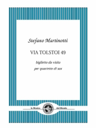 Partitura e Parti Quartetto di sax Via Tolstoi 49