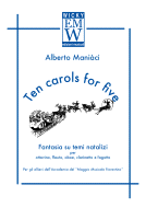 Partitura e Parti Ensemble di legni Ten carols for five