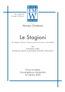 Partitura e Parti Piano e orchestra Le Stagioni