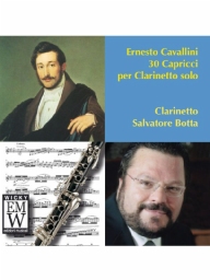 Score and Parts CD Ernesto Cavallini 30 Capricci per Clarinetto Solo