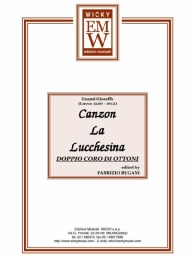 Partitura e Parti Insieme di ottoni Canzon La Lucchesina