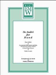 Partitura e Parti Repertorio italiano De Andre for Band