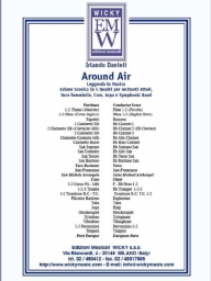 Score and Parts Narrator and Concert Band Around Air