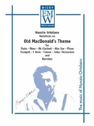 Partitur und Stimmen Bläser Ensemble  & Erzähler Variazioni su Old MacDonald’s Theme