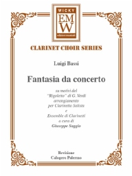 Partitur und Stimmen Klarinetten Chor Fantasia da Concerto (on Themes from Rigoletto )