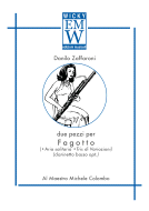 Score and Parts Bassoon Due pezzi per Fagotto